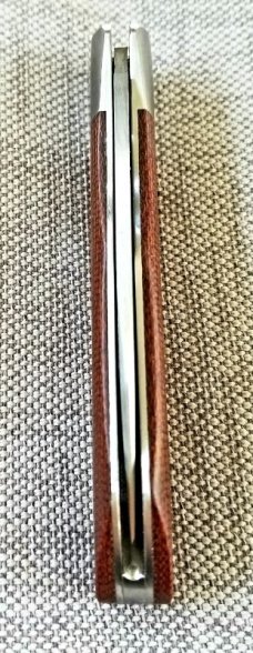 JGood ,Jason, Customs Micarta NATIVE ,box/coa,3 13/16"CLSD,AEB-L blade backspring ,lanyard tube
