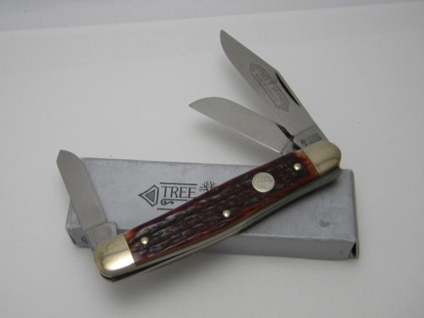 Boker Tree Brand Solingen, Germany 8573 Bone Stockman Knife in Box