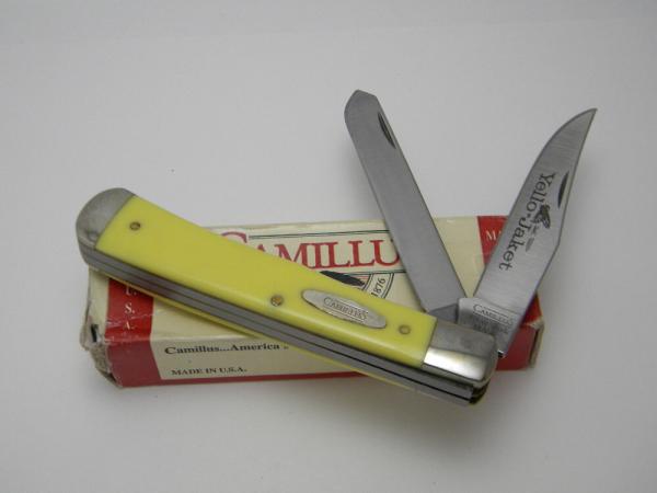 Camillus New York USA 717Y  "Yello-Jaket" Trapper Knife NIB