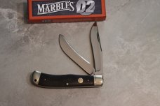 Marbles Large Saddelhorn D2 blades Black Micarta BNIB Marbles Large Saddelhorn D2 blades Black Micarta BNIB