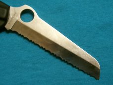 VINTAGE SPYDERCO SEKI JAPAN CLIPIT RESCUE SERRATED LOCKBACK FOLDING SURVIVAL POCKET KNIFE KNIVES
