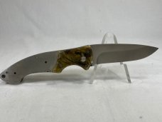 SUPERKNIFE USA Real Camo & Staglon Push Button Automatic UNUSED (Z 47958) SUPERKNIFE USA Real Camo & Staglon Push Button Automatic UNUSED (Z 47958)