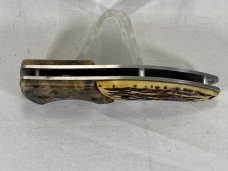 SUPERKNIFE USA Real Camo & Staglon Push Button Automatic UNUSED (Z 47958) SUPERKNIFE USA Real Camo & Staglon Push Button Automatic UNUSED (Z 47958)