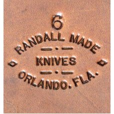 RANDALL Model 12, Sportsman Bowie Knife, Stag Handle, Brass Pommel and Guard, Original Sheath, Mint