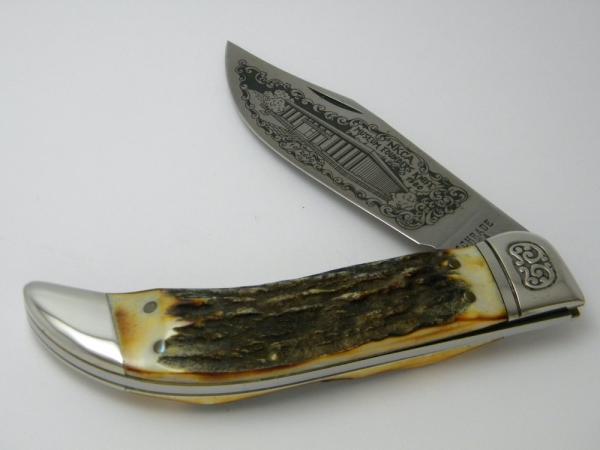 Schrade USA 1980 NKCA Museum Founders Stag Clasp Knife