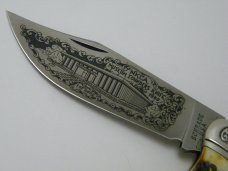 Schrade USA 1980 NKCA Museum Founders Stag Clasp Knife