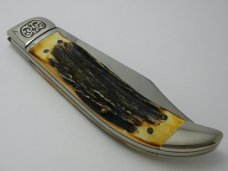 Schrade USA 1980 NKCA Museum Founders Stag Clasp Knife