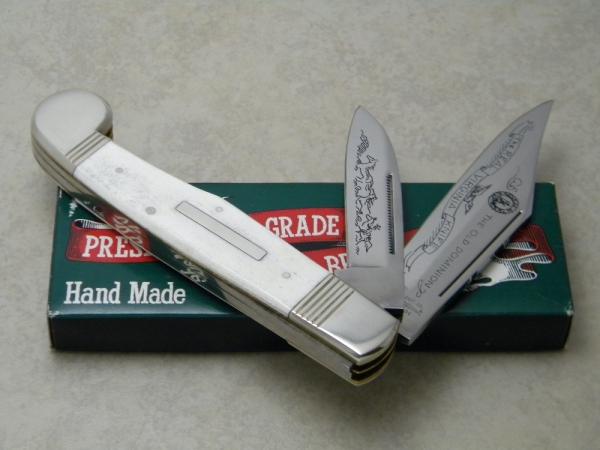 Parker Cut. Co. Hand Made Japan Smooth Bone EK-12 2 Blade Folding Knife - NIB