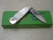 Weidmannsheil Solingen Germany Genuine Mother of Pearl Lockback Knife in Box
