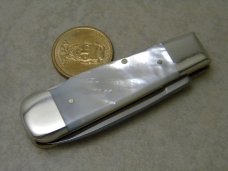 Weidmannsheil Solingen Germany Genuine Mother of Pearl Lockback Knife in Box