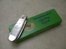 Weidmannsheil Solingen Germany Genuine Mother of Pearl Lockback Knife in Box