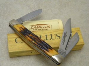 Camillus New York USA Sword Brand #78 Imitation Stag Stockman Knife NIB