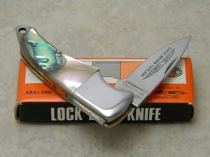 Parker Cut. Co. Japan Abalone Mini Lockback Knife in Box