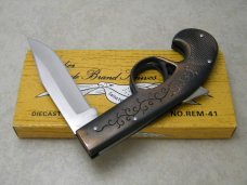 Parker Cut. Co. Japan REM-41 "Derringer" Novelty Gun-Shaped Diecast Lockback Knife in Box
