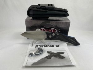 2011 MICROTECH SF D/A Black Dual Action Auto/Liner Lock w/ Pouch MINT IN BOX (Z 47961) 