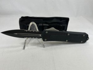 2005 MICROTECH SCARAB D/E Combo Spear OTF Side Lever Automatic MINT IN POUCH (Z 47965) 