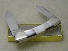 Parker-Frost Bone "Star" 2 Blade Folding Canoe Knife 