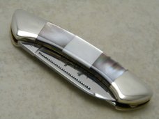 Parker-Frost Bone "Star" 2 Blade Folding Canoe Knife 