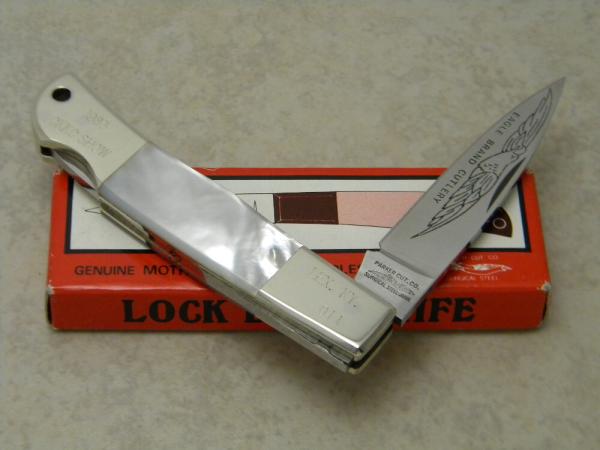 Parker Cut. Co. Japan Eagle Brand 512-MOP 1983 CKKC Show Pearl Lockback Knife in Box Parker Cut. Co. Japan Eagle Brand 512-MOP 1983 CKKC Show Pearl Lockback Knife in Box