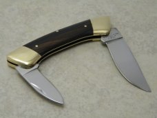 Parker-Frost Japan Wood "Star" 2 Blade Folding Canoe Knife 