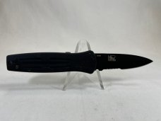 BENCHMADE USA 3551BLK Black Partially Serrated Pardue Stimulus Auto NEAR MINT (Z 53242) BENCHMADE USA 3551BLK Black Partially Serrated Pardue Stimulus Auto NEAR MINT (Z 53242)