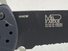 BENCHMADE USA 3551BLK Black Partially Serrated Pardue Stimulus Auto NEAR MINT (Z 53242) BENCHMADE USA 3551BLK Black Partially Serrated Pardue Stimulus Auto NEAR MINT (Z 53242)