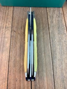 Moore Maker Mountain Man Liner Lock Trapper Natural Jigged Bone 1 of 20 Made in 2000