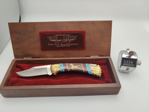 Buck Custom - Hand Made by Navajo Artist Dave Yellowhorse PONY edition Buck 112