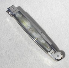 NEW AGA CAMPOLIN 12" SICILIANO RING PULL LIGHT BRAZILIAN HORN 4 MILL BLADE NICKEL SILVER BOLSTERS