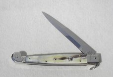 NEW AGA CAMPOLIN 12" SICILIANO RING PULL LIGHT BRAZILIAN HORN 4 MILL BLADE NICKEL SILVER BOLSTERS