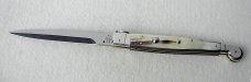 NEW AGA CAMPOLIN 12" SICILIANO RING PULL LIGHT BRAZILIAN HORN 4 MILL BLADE NICKEL SILVER BOLSTERS
