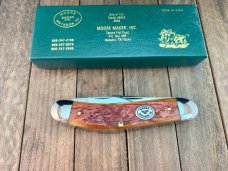 Moore Maker 5 Blade Sowbelly Old Burnt Orange Bone Made in 2000 Moore Maker 5 Blade Sowbelly Old Burnt Orange Bone Made in 2000