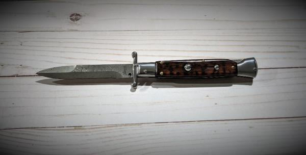 AKC 9" Swinguard Santos Wood Damascus Bayonet   