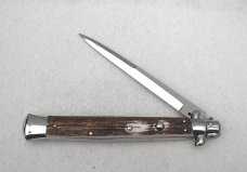 NEW OLD STOCK 13" SKM GENUINE STAG BAYONET STILETTO MANIAGO ITALY