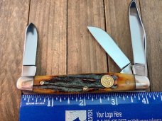 Canal Street Cutlery Stockman Dark Amber Stag Bone Stainless 2005 Canal Street Cutlery Stockman Dark Amber Stag Bone Stainless 2005