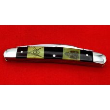 Vintage NOVCO (Novelty Cutlery Co) Swayback Wharncliffe Whittler Picture Pocket Knife c.1879-1949