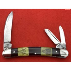 Vintage NOVCO (Novelty Cutlery Co) Swayback Wharncliffe Whittler Picture Pocket Knife c.1879-1949