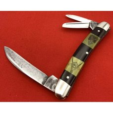 Vintage NOVCO (Novelty Cutlery Co) Swayback Wharncliffe Whittler Picture Pocket Knife c.1879-1949