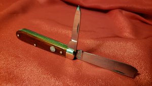 Boker Tree Brand, Solingen Germany c.1992, 2 Blade Razor Knife, 1 Armed Jack, Pill Buster, Near Mint