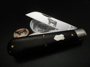 Great Eastern Cutlery #86 Angus Jack Well Done Massacar Ebony GEC 863221