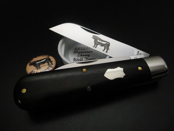 Great Eastern Cutlery #86 Angus Jack Well Done Massacar Ebony GEC 863221 Great Eastern Cutlery #86 Angus Jack Well Done Massacar Ebony GEC 863221