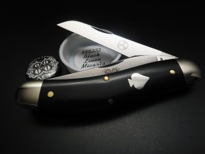 Great Eastern Cutlery PPP #88 Ace Bayou Trapper Black Linen Micarta GEC 888222