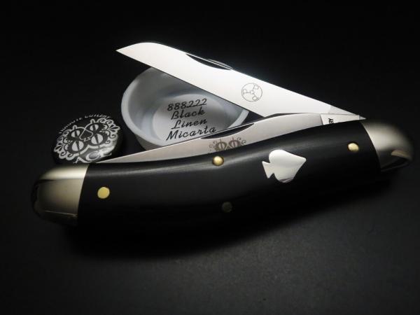 Great Eastern Cutlery PPP #88 Ace Bayou Trapper Black Linen Micarta GEC 888222 Great Eastern Cutlery PPP #88 Ace Bayou Trapper Black Linen Micarta GEC 888222