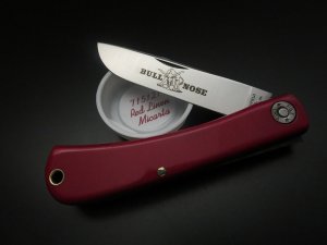 Great Eastern Cutlery #71 Bullnose Sodbuster Red Linen Micarta GEC 715121