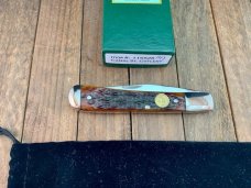 Canal Street Cutlery Half Moon Trapper Amber Jigged Bone Canal Street Cutlery Half Moon Trapper Amber Jigged Bone