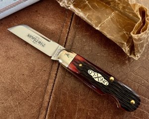 Great Eastern Cutlery Northfield 253109EO Little Jack, Blood Red Jigged Bone Handle, (GEC 25) 