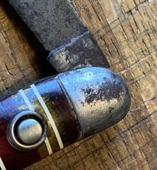 Hammer Brand USA candy stripe switchblade broken spring fast shipping tracking included Hammer Brand USA candy stripe switchblade broken spring fast shipping tracking included