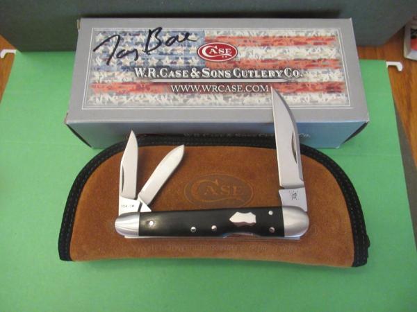 Case XX 2014 Tony Bose Ebony Lock Back Whittler Pattern # TB732014 154CM