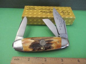 Bob Cargill 1986  Cripple Creek  Stag Cattle Knife 1 of 50 