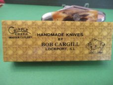 Bob Cargill 1986  Cripple Creek  Stag Cattle Knife 1 of 50 